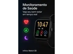 Smartwatch Infinix Watch S5 Full Touch 2.01" 200 Modos +7 Funções IP68 - 8