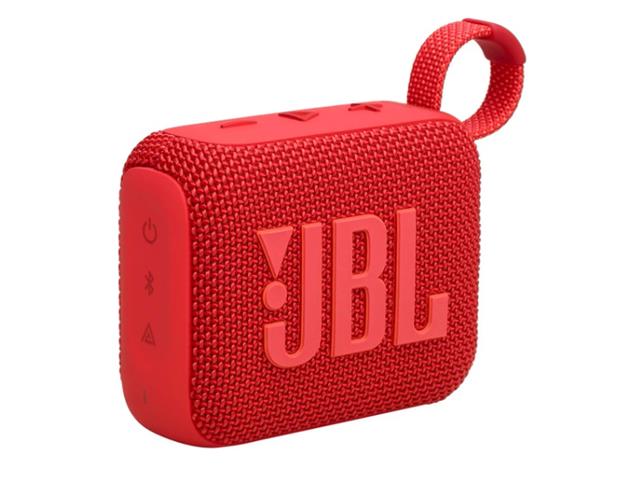 JBL Bocina Portátil GO 4, Inalámbrico, 4.2W RMS, Rojo