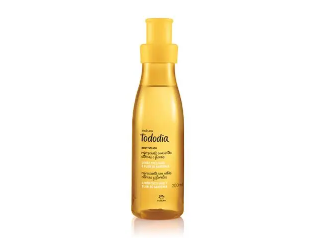 Body Splash Natura Tododia Limão Siciliano e Flor de Gardênia Fem 200M