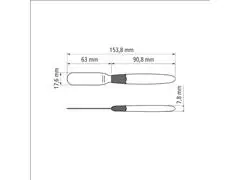 Espátula para Manteiga Tramontina Ipanema Inox e Cabo Preto - 1