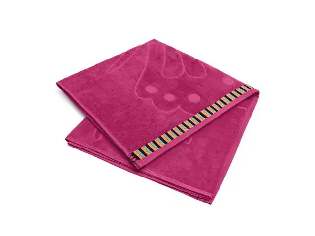 Toalha Buettner Borboleta Praia 81x150 rosa peônia