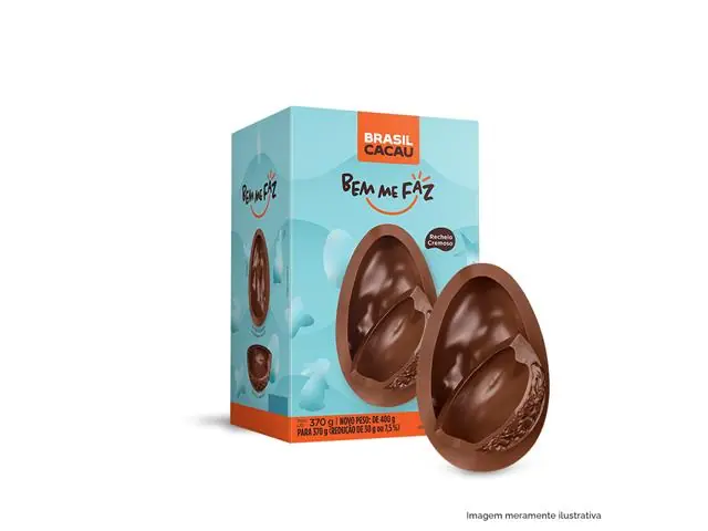 Ovo de Páscoa Brasil Cacau Recheado Trufado Bem Me Faz 370G