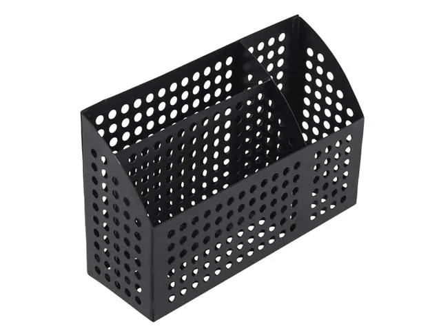 Porta Objetos de Metal Oikos para Parede Ofício Preto