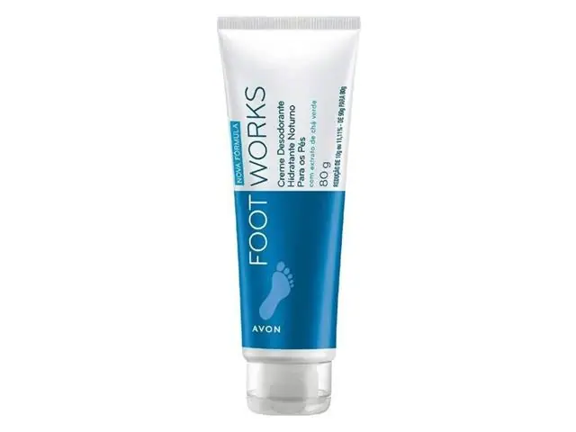 Creme Desodorante Hidratante para Pés Avon Foot Works Noturno