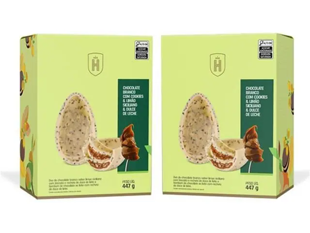 Kit 2 Ovos de Páscoa Havanna Branco com Limão Siciliano e DDL 447G