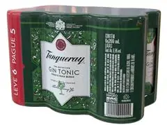 Pack 6 Gin Tonic Tanqueray London Dry Lata 269ml cada