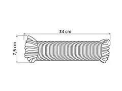 Corda Trançada PET Meada 10 mm x 20 m Tramontina Master - 1