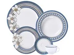 Aparelho de Jantar Tramontina Nix em Porcelana Decorada 30 Peças - 0
