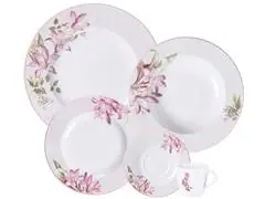 Aparelho de Jantar Tramontina Poème em Porcelana Decorada 20 Peças