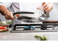Frigideira Tramontina Professional Rasa em Aço Inox 1,1 L - 3