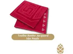 Toalha Buettner Jacquard Futebol São Paulo Vermelha Barra Trabalhada - 2