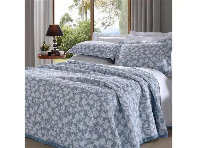 Colcha Buettner Bouti Cenário Tales Azul Casal 2,20x2,40