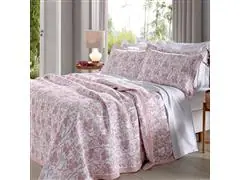 Colcha Buettner Bouti Cenário Glenda Rosa King 2,60x2,80