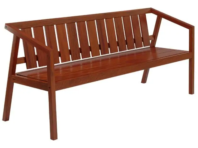 Banco Tramontina Lanati em Madeira Jatobá com Encosto 180 cm FSC