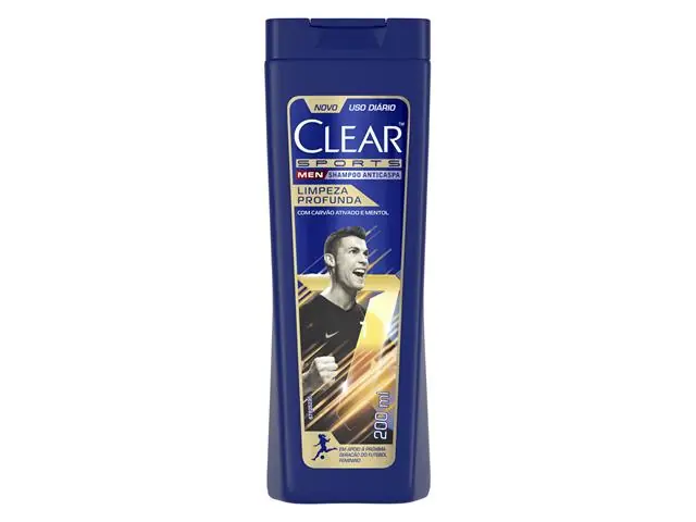 Shampoo Anticaspa Clear Men Sports Limpeza Profunda 200ml