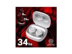 FONE BLUETOOTH BUD – ANC INTELIGENTE | 34H | 2 MIC (T14B - BRANCO) - 6