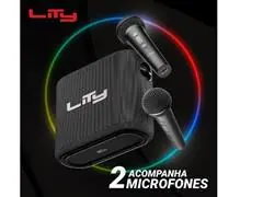 Caixa Bluetooth Karaokê c/2 Mic 80W (B15M) - 2