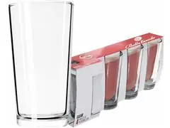 Conjunto com 4 Copos Long Drink Clear 320ml - 0