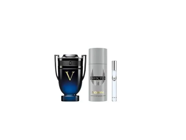 Kit Rabanne Invictus Victory Elixir Perfume +Desodorante +Travel Size