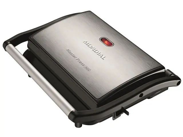 Grill Elétrico Mondial PG-01 Master Press Inox 220V