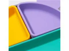 Prato Infantil Silicone com Divisórias Removíveis Ursinho Petit Piá - 3