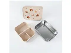 Bento Box em Aço Inox com Divisórias Removíeis Sol - Petit Piá - 5