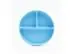 Prato Infantil Silicone com Divisórias e Ventosa Azul Petit Piá - 0
