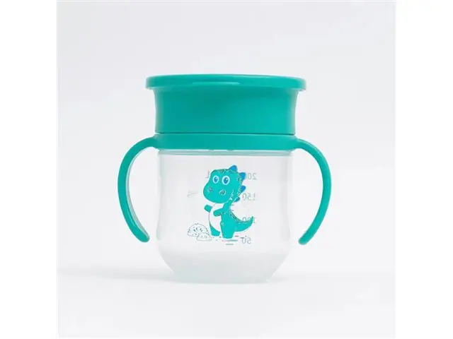 Copo de Treinamento 360° Leo com Alça e Tampa 200ml Petit Piá