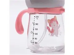 Copo Infantil Tritan com Alça Removível e Canudo Lia 220ml Petit Piá - 4