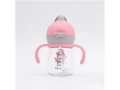 Copo Infantil Tritan com Alça Removível e Canudo Lia 220ml Petit Piá - 5