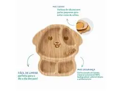 Prato Infantil Bambu com Ventosa Cãozinho Petit Piá - 4