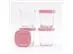Kit 4 potes de vidro para leite e papinha Rosa 150ml Petit Piá - 3