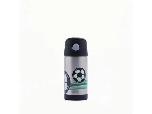 Garrafa Térmica Infantil Funtainer Futebol F401 Thermos 355ml