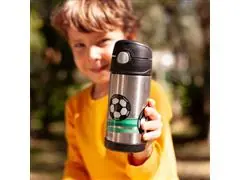 Garrafa Térmica Infantil Funtainer Futebol F401 Thermos 355ml - 1