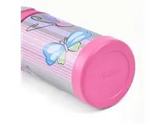 Garrafa Térmica Infantil Funtainer F401 Borboleta Rosa Thermos 355ml - 4