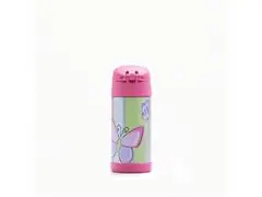 Garrafa Térmica Infantil Funtainer F401 Borboleta Rosa Thermos 355ml - 7