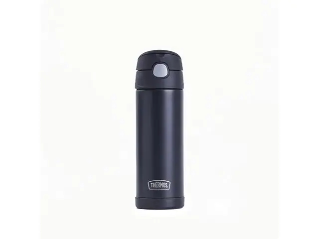 Garrafa Térmica Infantil Funtainer F404 Preta Thermos 470ml
