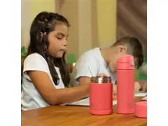 Garrafa Térmica Infantil Funtainer F404 Coral Thermos 470ml - 1