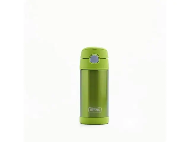 Garrafa Térmica Infantil Funtainer F401 Verde Thermos 355ml