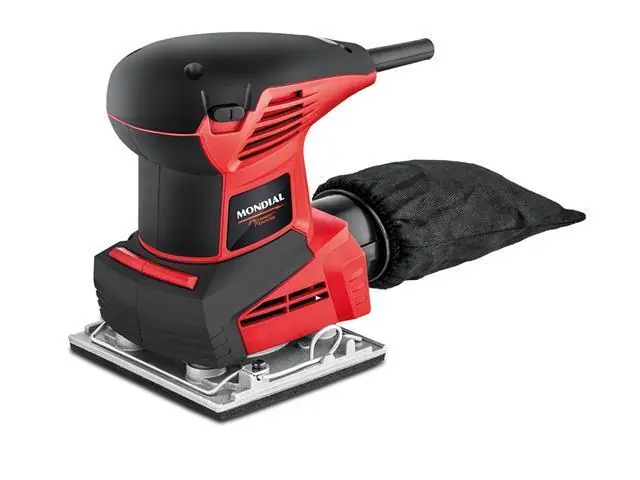 Lixadeira Orbital De 1/4 de Lixa Mondial Vermelho 250W 110V - FLO-02