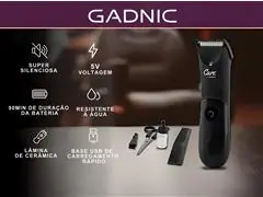 Máquininha Aparador Gadnic USB Portátil com Base Recarregável - 1