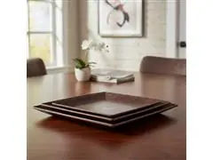 Kit Evo Petisqueira Retangular 3 Peças  Imbuia - 2