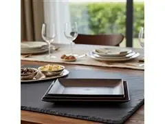 Kit Evo Petisqueira Retangular 3 Peças  Imbuia - 3