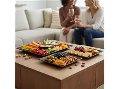 Kit Evo Petisqueira Retangular 3 Peças  Imbuia - 6