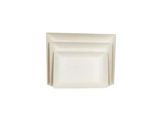 Kit Evo Petisqueira Retangular 3 Peças  Marfim