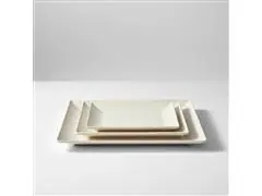 Kit Evo Petisqueira Retangular 3 Peças  Marfim - 8