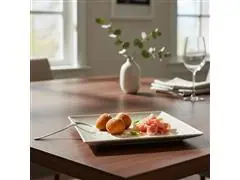 Jogo Evo Petisqueira Quadrada com 4 Peças Marfim - 3