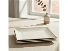 Jogo Evo Petisqueira Quadrada com 4 Peças Marfim - 4