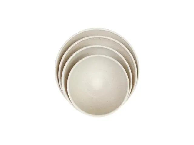 Kit Tigela Redonda Evo Marfim 4 Peças  