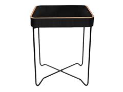 Mesa Carol cuadrada 35 x 35 x 45 cm color negro - 0